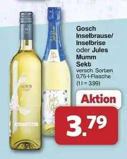 Famila Nord Ost Gosch Inselbrause/Inselbrise oder Jules Mumm Sekt Angebot