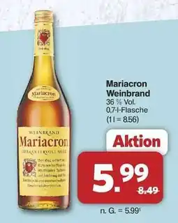 Famila Nord Ost MARIACRON Weinbrand Angebot