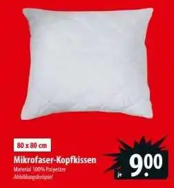 Famila Nord Ost Mikrofaser-Kopfkissen Angebot