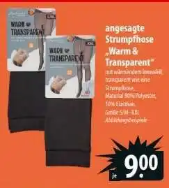 Famila Nord Ost Strumpfhose „Warm & Transparent“ Angebot