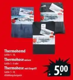 Famila Nord Ost Thermohemd, Thermohose unisex, Thermohose mit Eingriff Angebot