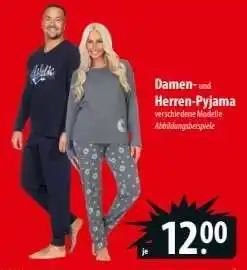 Famila Nord Ost Damen- und Herren-Pyjama Angebot