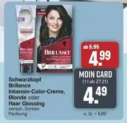 Famila Nord Ost Schwarzkopf Brillance Intensiv-Color-Creme, Blonde oder Haar Glossing Angebot