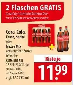Famila Nord Ost Coca-Cola, Fanta, Sprite oder Mezzo Mix Angebot