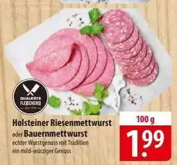 Famila Nord Ost Holsteiner Riesenmettwurst oder Bauernmettwurst Angebot