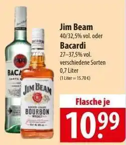 Famila Nord Ost Jim Beam oder Bacardi Angebot