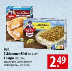 Famila Nord Ost Iglo Schlemmer-Filet oder Filegro Angebot