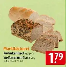 Famila Nord Ost Kürbiskernbrot oder Weißbrot mit Glanz Angebot