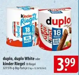 Famila Nord Ost duplo, duplo White oder kinder Riegel Angebot
