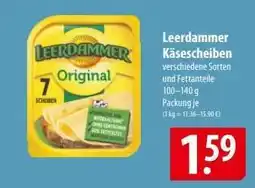 Famila Nord Ost Leerdammer Käsescheiben Angebot