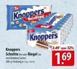 Famila Nord Ost Knoppers Schnitte oder Riegel Angebot