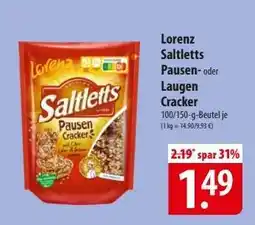 Famila Nord Ost Lorenz Saltletts Pausen- oder Laugen Cracker Angebot