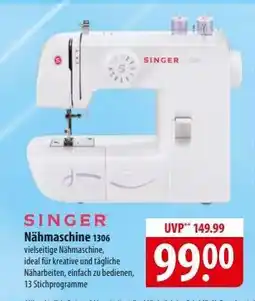 Famila Nord Ost SINGER Nähmaschine 1306 Angebot