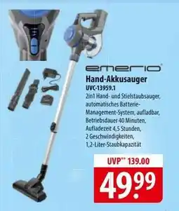 Famila Nord Ost Emerio Hand-Akkusauger UVC-13959.1 Angebot