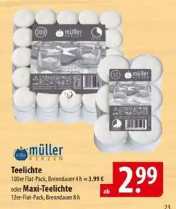 Famila Nord Ost Teelichte oder Maxi-Teelichte Angebot