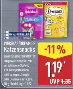Aldi Nord WHISKAS/ DREAMIES Katzensnacks Angebot