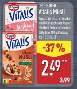 Aldi Nord DR. OETKER Vitalis-Müsli Angebot