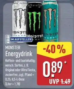 Aldi Nord MONSTER Energydrink Angebot