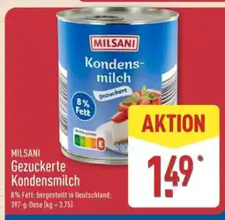 Aldi Nord MILSANI Gezuckerte Kondensmilch Angebot