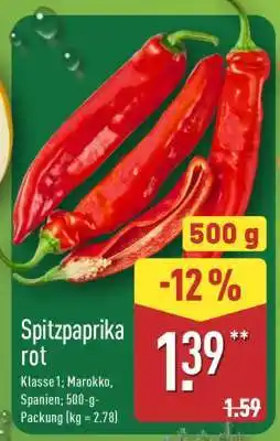 Aldi Nord Spitzpaprika rot Angebot