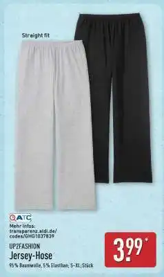 Aldi Nord Jersey-Hose Angebot
