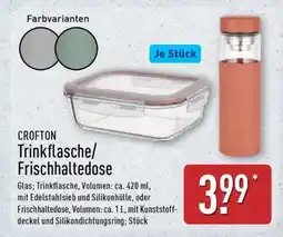 Aldi Nord CROFTON Trinkflasche/Frischhaltedose Angebot