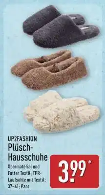 Aldi Nord UP2FASHION Plüsch-Hausschuhe Angebot