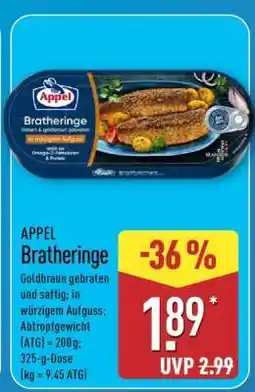 Aldi Nord APPEL Bratheringe Angebot