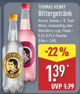 Aldi Nord THOMAS HENRY Bittergetränk Angebot