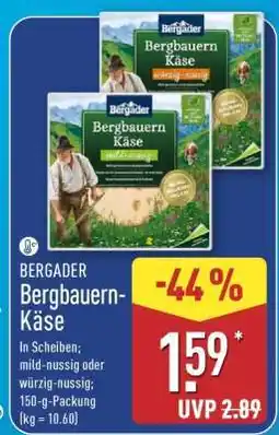 Aldi Nord BERGADER Bergbauern-Käse Angebot