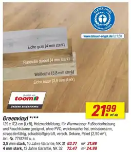 toom Baumarkt Greenvinyl Angebot