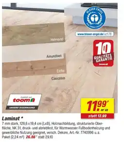 toom Baumarkt Laminat Angebot