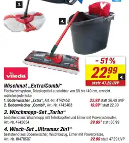 toom Baumarkt vileda 4. Wisch-Set „,Ultramax 2in1" Angebot