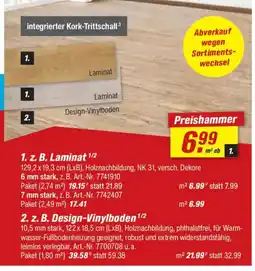 toom Baumarkt 1. z. B. Laminat Angebot