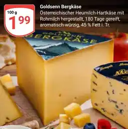 Globus Goldsenn Bergkäse Angebot