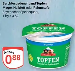Globus Berchtesgadener Land Topfen Mager, Halbfett oder Rahmstufe Angebot