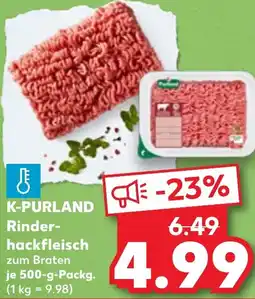 Kaufland K-PURLAND Rinderhackfleisch Angebot