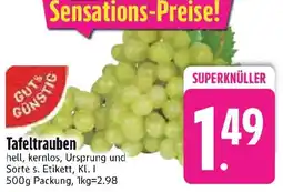 Edeka GUT& GUNSTI Tafeltrauben Angebot