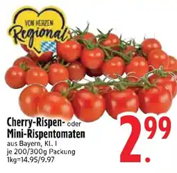 Edeka Cherry-Rispen- oder Mini-Rispentomaten Angebot
