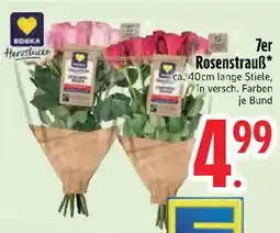 Edeka 7er Rosenstrauß Angebot