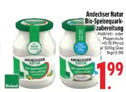 Edeka Andechser Natur Bio-Speisequarkzubereitung Angebot