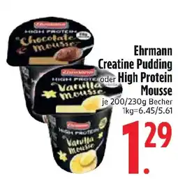 Edeka Ehrmann Creatine Pudding oder High Protein Mousse Angebot