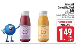 Edeka innocent Smoothie, Shot oder Saft Angebot
