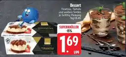 Edeka Dessert Tiramisu, Tartufo Angebot