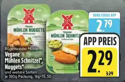 Edeka Vegane Mühlen Schnitzel, Nuggets Angebot