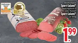 Edeka Strohschwein Sport-Salami oder Sport-Salami Angebot