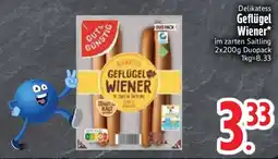 Edeka GUT& GUNSTIG Delikatess Geflügel Wiener Angebot