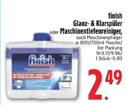 Edeka finish Glanz- & Klarspüler oder Maschinentiefenreiniger Angebot