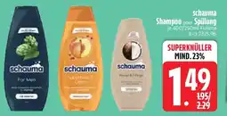 Edeka schauma Shampoo oder Spülung Angebot