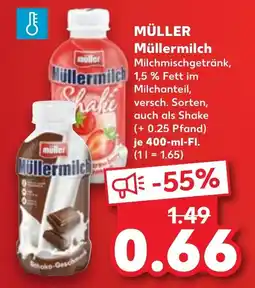Kaufland MÜLLER Müllermilch Angebot